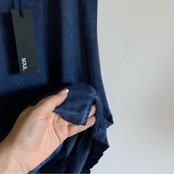 NWT Soulcycle Novelty Core Soul Tank Top In Navy Size M - Picture 7 of 7